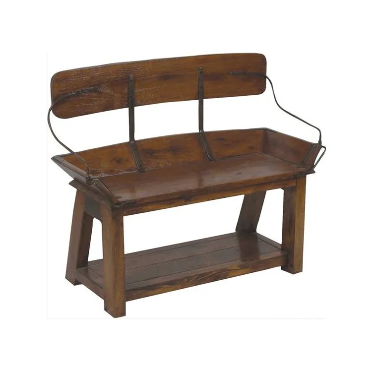 Buckboard Bench With Open Back